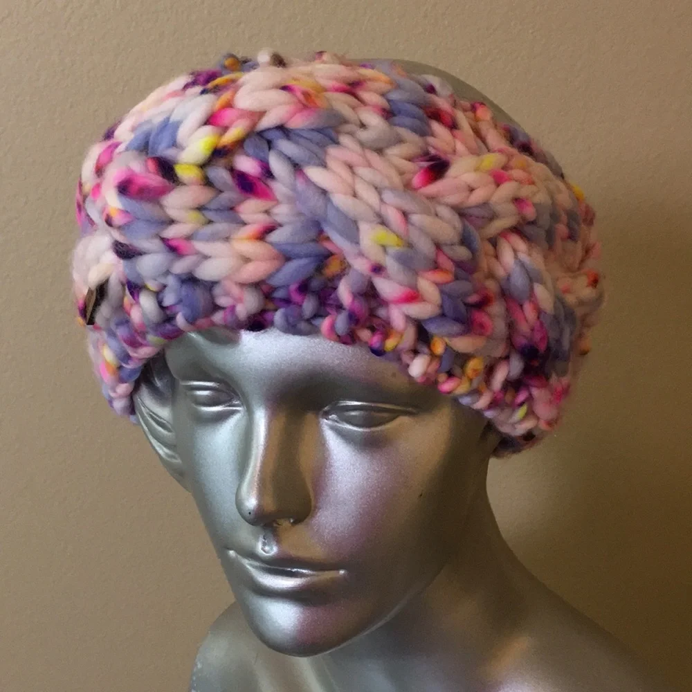Hand Knit Women's Ear Warmer Headband Merino Wool